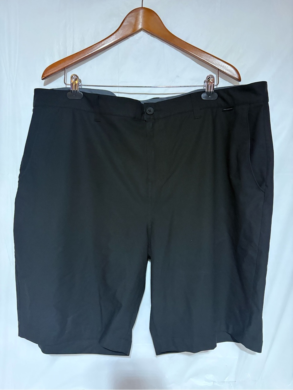 Travis Mathew Black Flat Front Performance Shorts